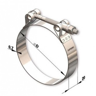 Abraçadeira TUCHO Aço Inox – TIC4854